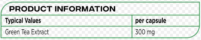 Zelený čaj 300 mg - 100 kapsúl