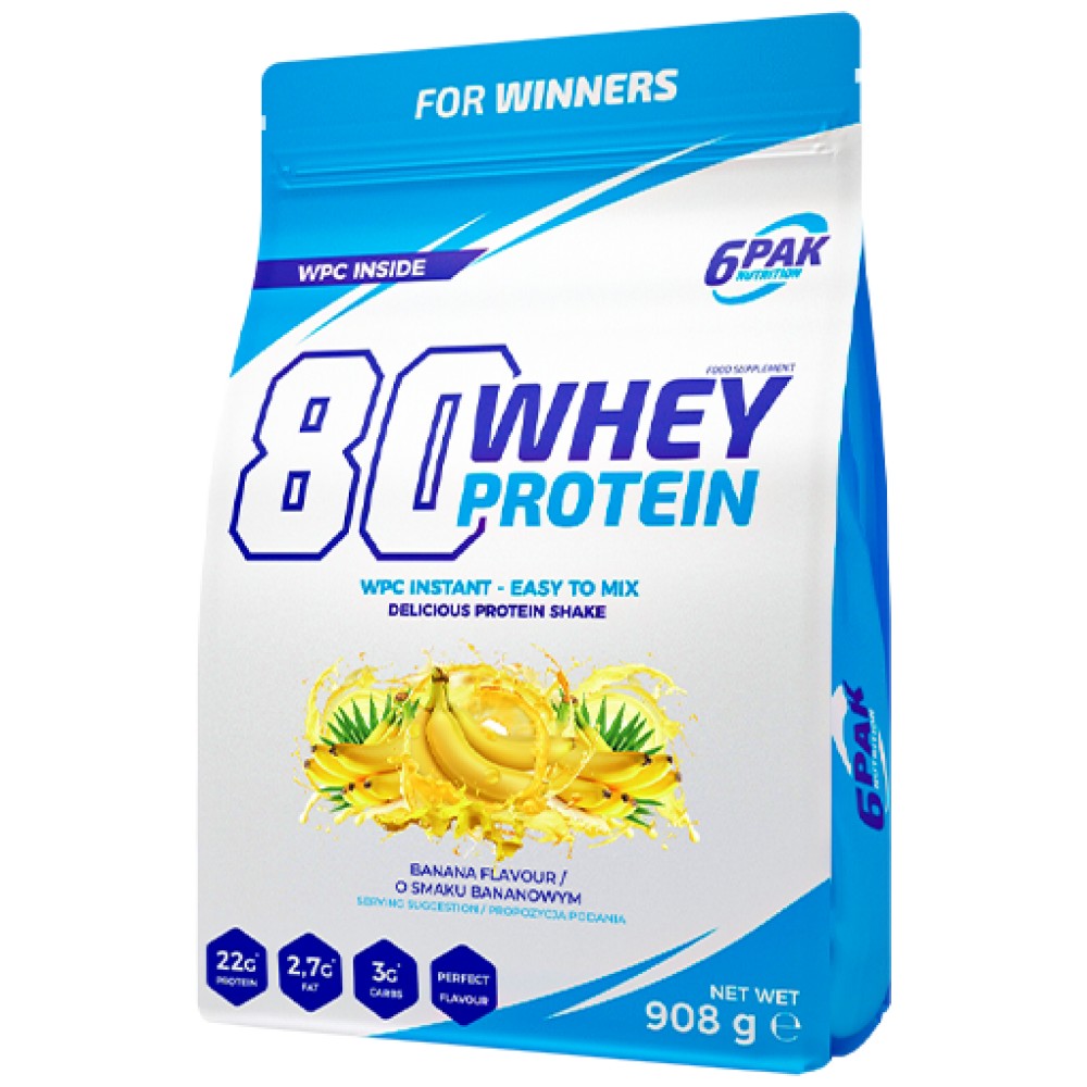 80 srvátkových proteínov | WPC Instant - 908 gramov