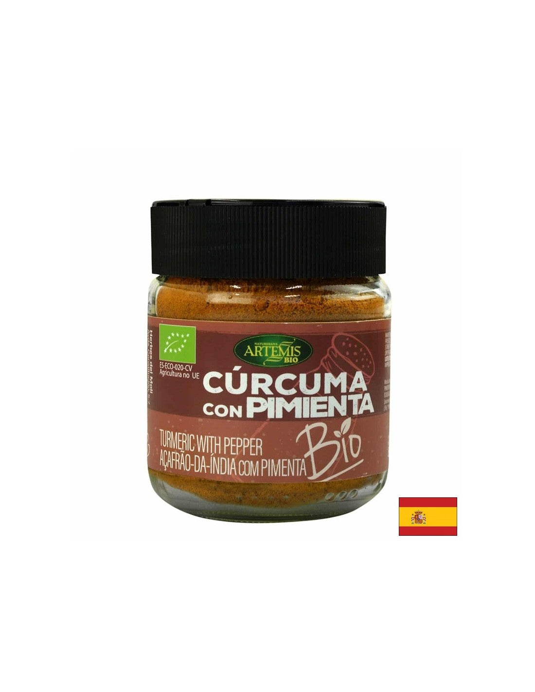 Aromatické organické korenie - kurkuma a čierne korenie, 80 g, prášok