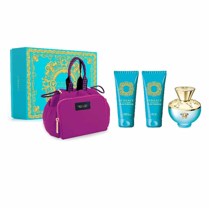 <tc>VERSACE</tc> Dylan Torquoise toaletná voda s rozprašovačom 100 ml sada 4 kusov