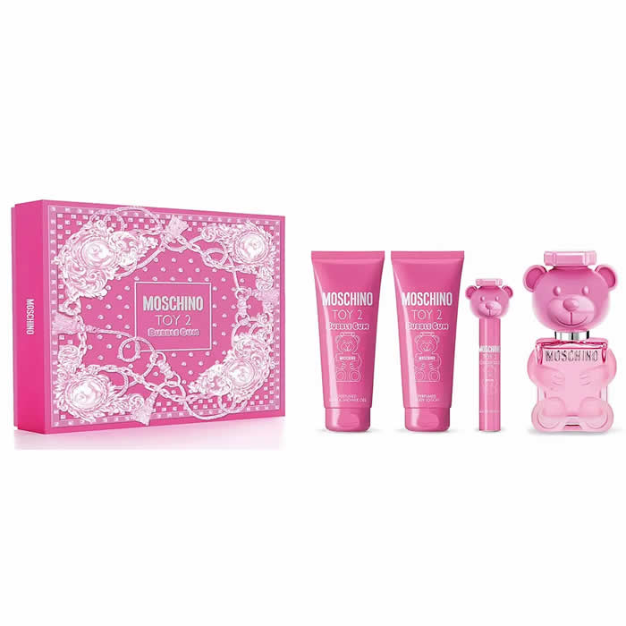 <tc>MOSCHINO</tc> Toy 2 Bubblegum toaletná voda s rozprašovačom 100 ml Sada 4 kusov