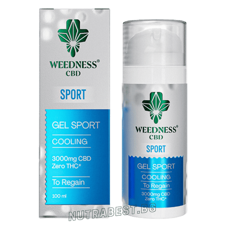 Спортен охлаждащ гел 3000mg CBD | 0% THC (100ml)  Weedness CBD - Feel You