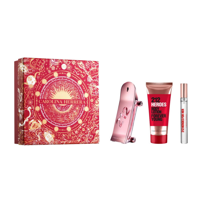 <tc>CAROLINA HERRERA</tc> 212 Heroes For Her parfémovaná voda v spreji 80 ml sada 3 kusy Vianoce 2023