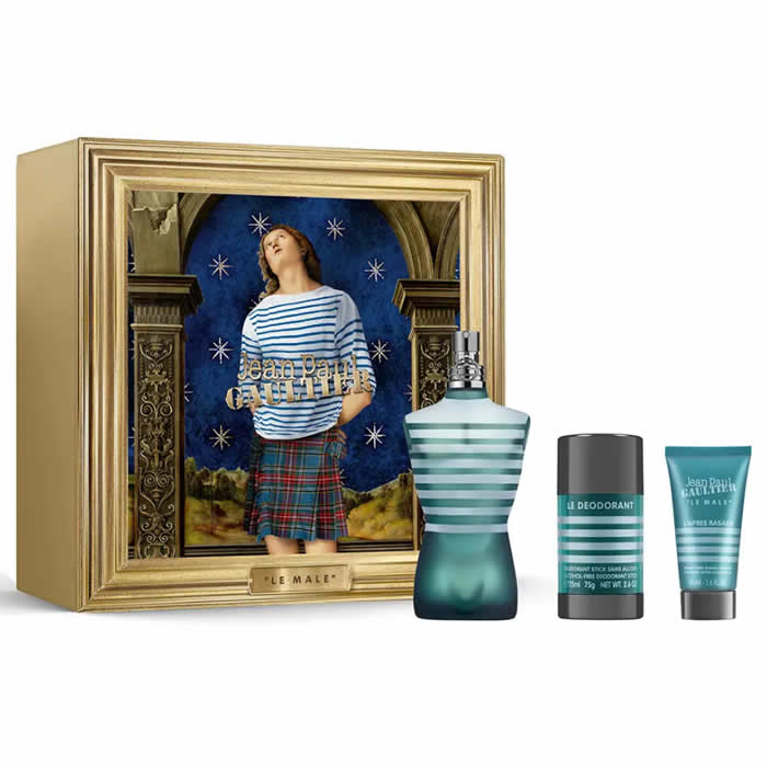 <tc>JEAN PAUL GAULTIER</tc> Le Male toaletná voda s rozprašovačom 125 ml sada 3 kusov