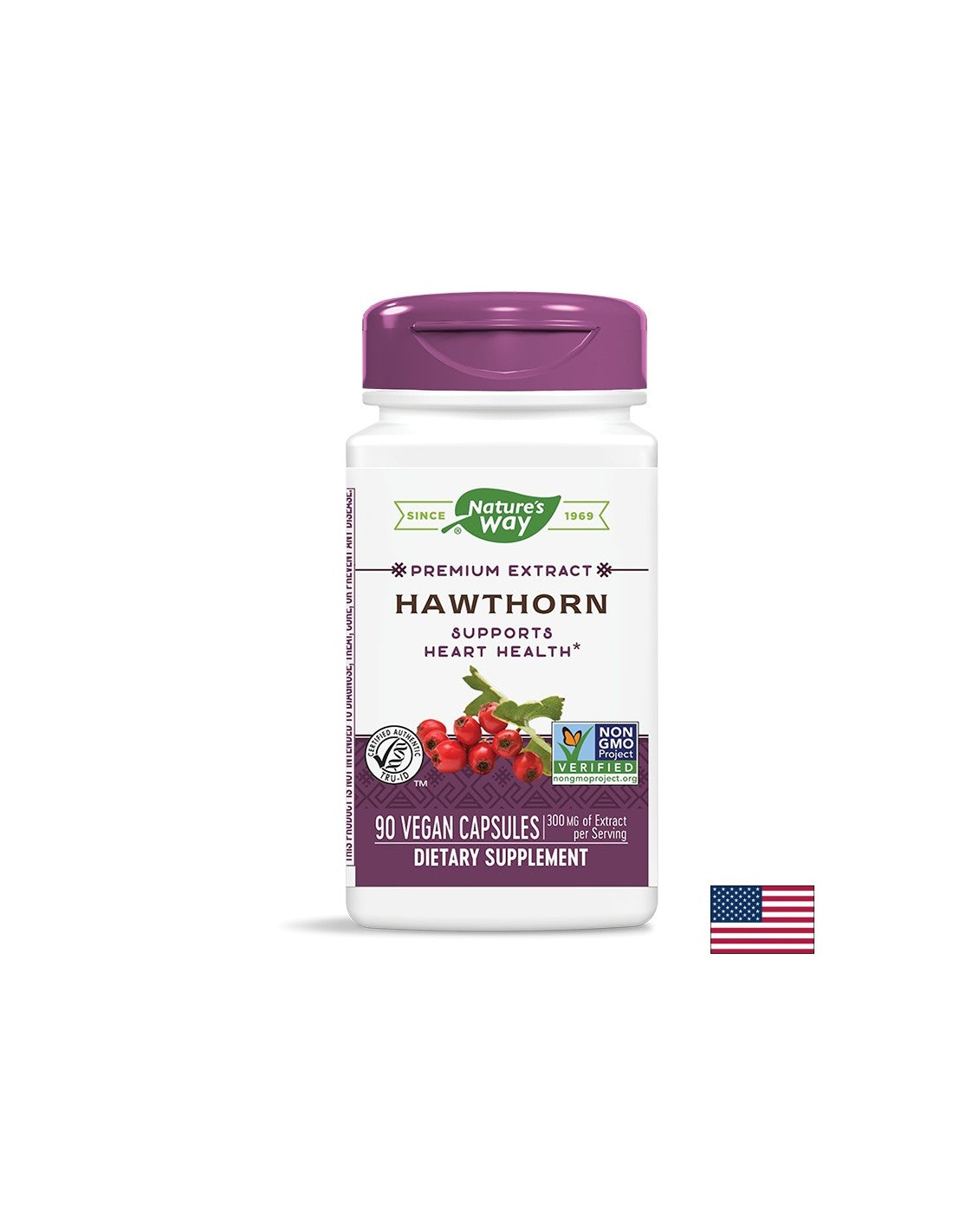 Kardiovaskulárny systém - Hawthorn - Prémiový extrakt, 90 kapsúl