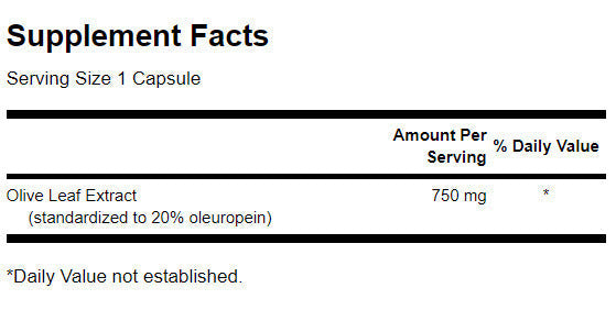 Olive Leaf Extract Super Strength 750 mg - 60 капсули - Feel You