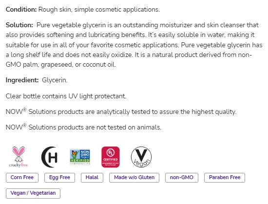 Zeleninový glycerín Čistá všestranná starostlivosť o pleť - 473 ml