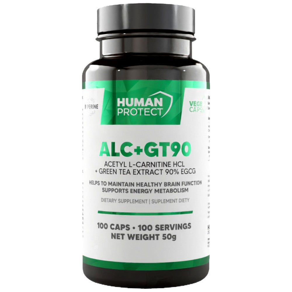 ALC + GT90 | Acetyl L -karnitín a extrakt zeleného čaju s 90% EGCG - 100 kapsúl