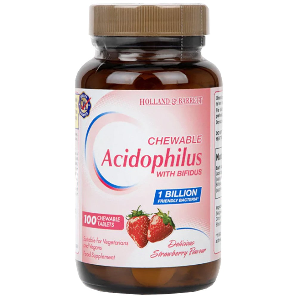 Acidophilus 1 miliardy / žuvateľný 100 žuvacích tabliet