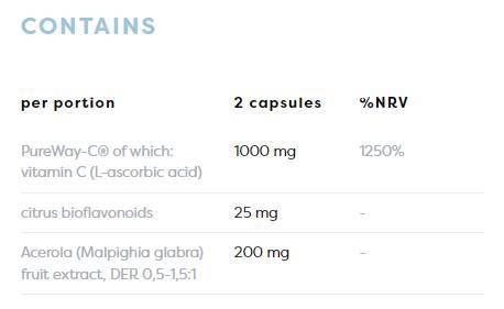 Aktívny C 1000 mg | Pureway -C® s citrusovými bioflavonoidmi a acerola - 120 kapsúl