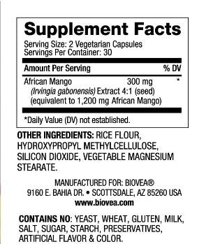 Africké mango 600 mg / 60 čiapky