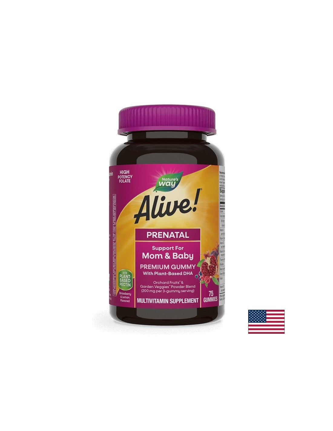 <tc>Alive</tc>! - <tc>Alive</tc> Prémiové multivitamíny pre tehotné ženy, 75 želé tabliet Nature's Way