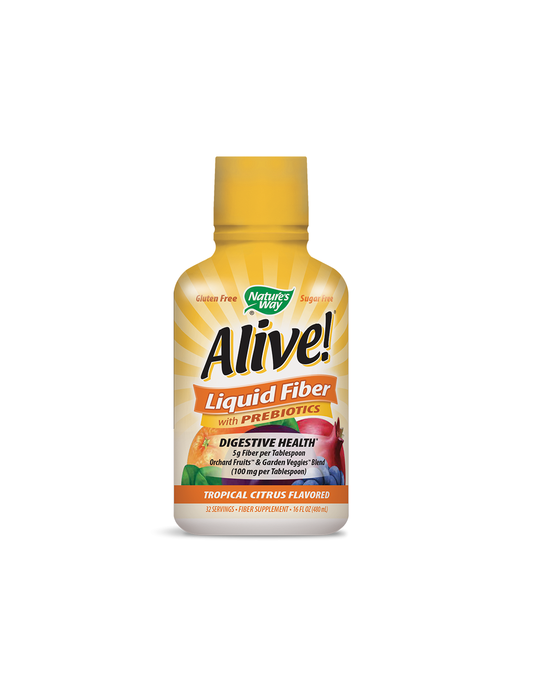 Tekutá vláknina s prebiotikami <tc>Alive</tc> - <tc>Alive</tc>! Tekutá vláknina s prebiotikami, 480 ml, 32 dávok (citrusová príchuť)