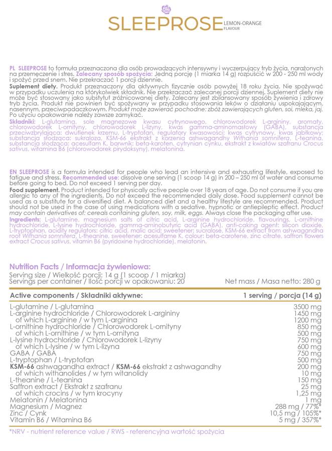 Alldeynn | Sleeprose - nočná receptúra 280 gramov