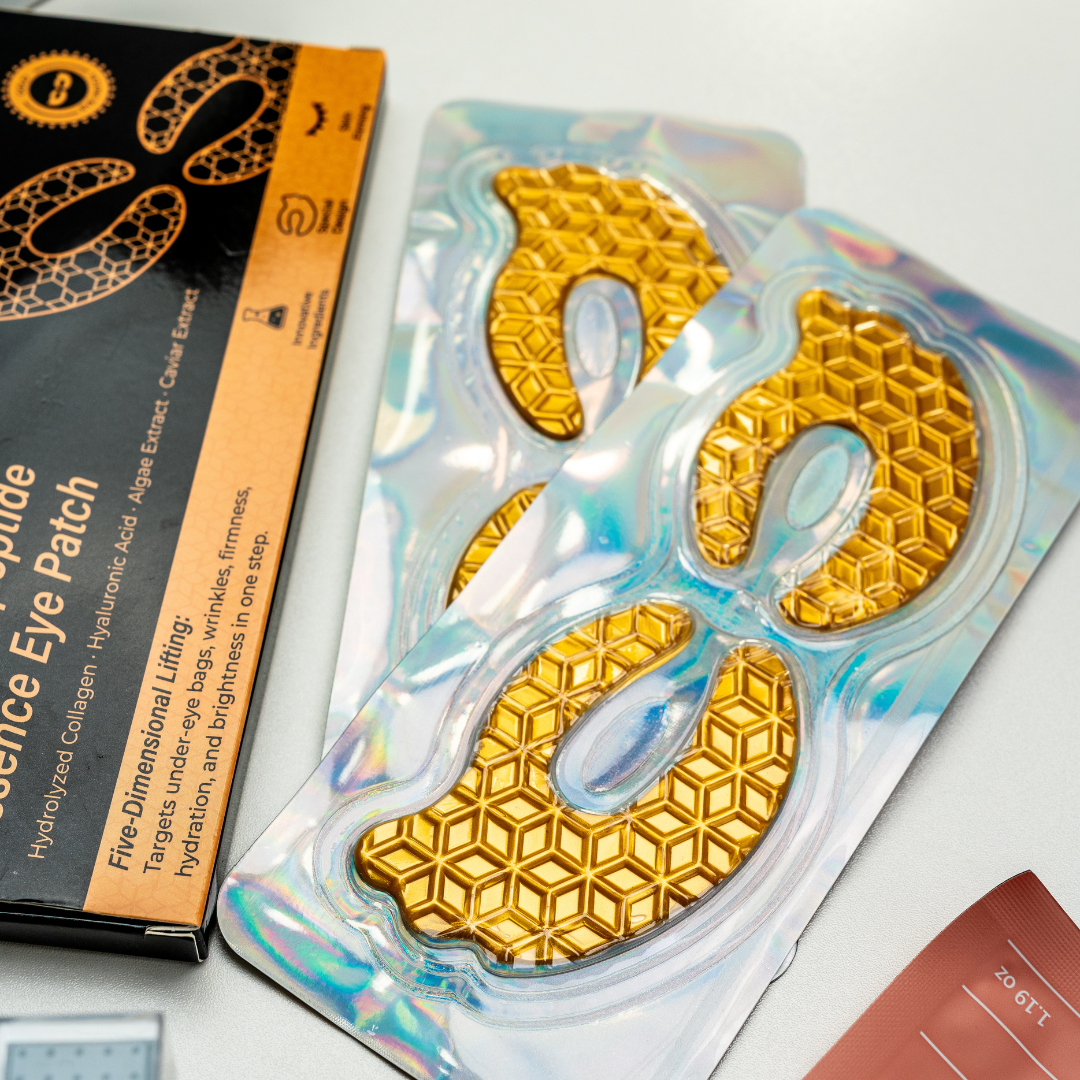 Platca kaviár polypeptid Essence Eye Eye - Intenzívny kolagén a hydratačná starostlivosť (3 ks)