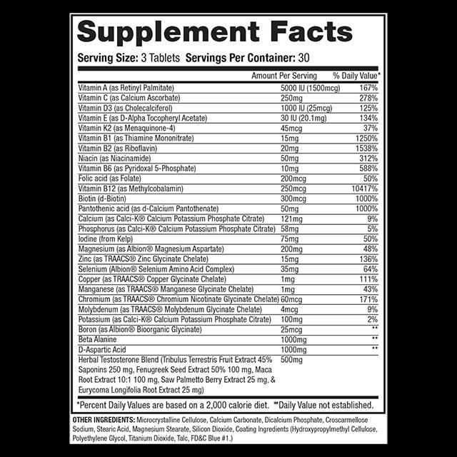 Anavite XT | Xtreme Test Formula + multivitamíny - 90 tabliet