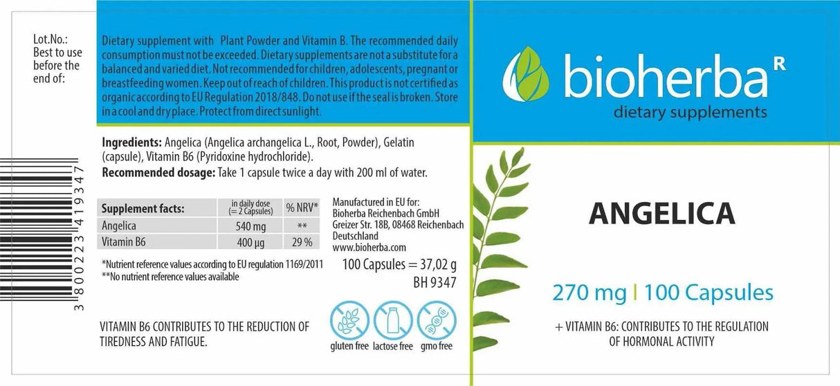 Angelica 270 mg - 100 kapsúl