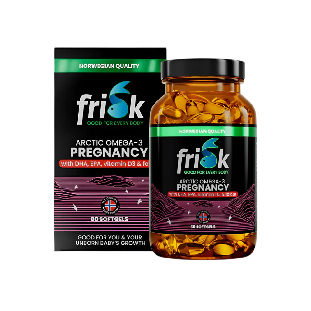 Arktické tehotenstvo-Omega-3 pre tehotné ženy-100% divoká treska z Nórska-80 kapsúl