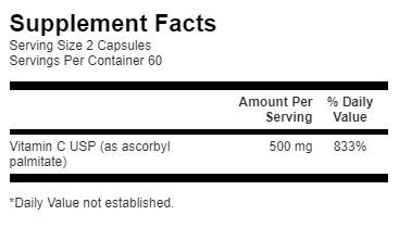 Ascorbyl Palmitát 250 mg - 120 kapsúl