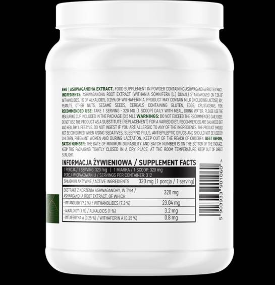 Ashwagandha Extrakt / prášok 100 gramov