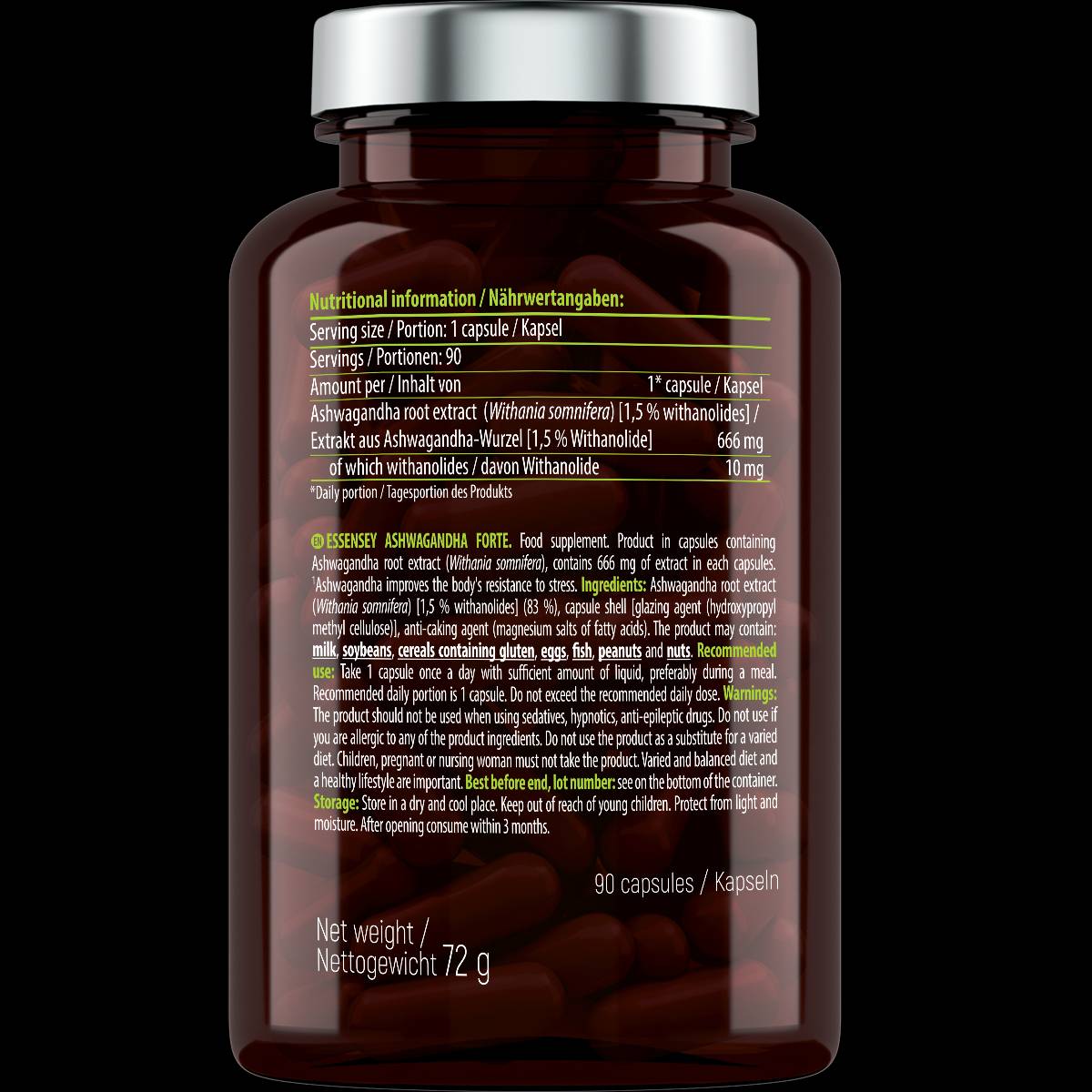 Ashwagandha Forte 666 mg - 90 kapsúl