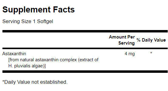 Astaxantín 4 mg - 60 gélových kapsúl