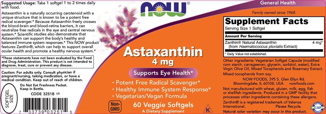 Astaxantín 4 mg - 90 gélových kapsúl