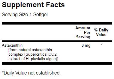 Astaxantín 8 mg 30 gélových kapsúl
