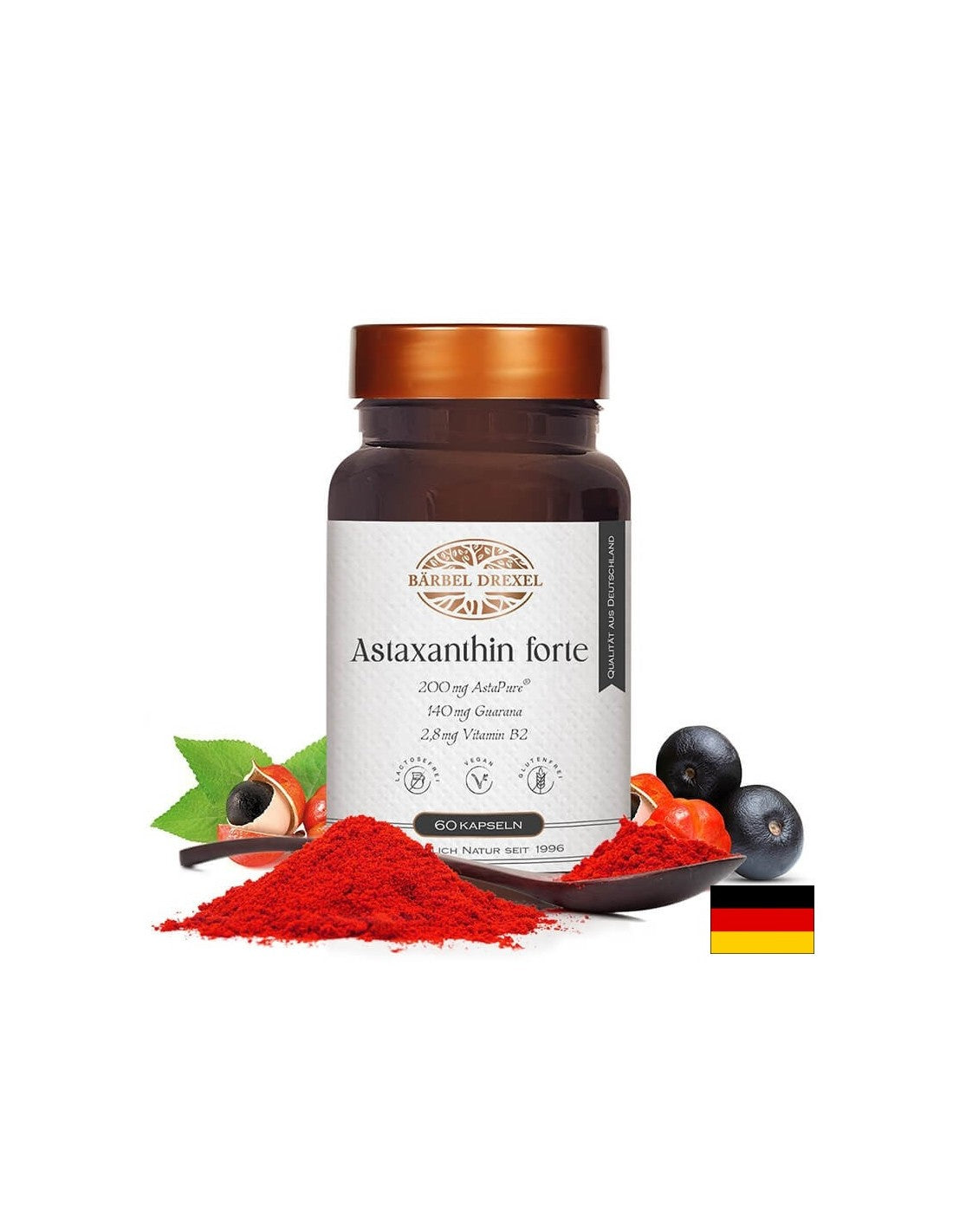 Astaxanthin forte - Astaxanthin Forte - podpora očí a neuroprotekcia, 60 kapsúl <tc>Bärbel Drexel</tc>
