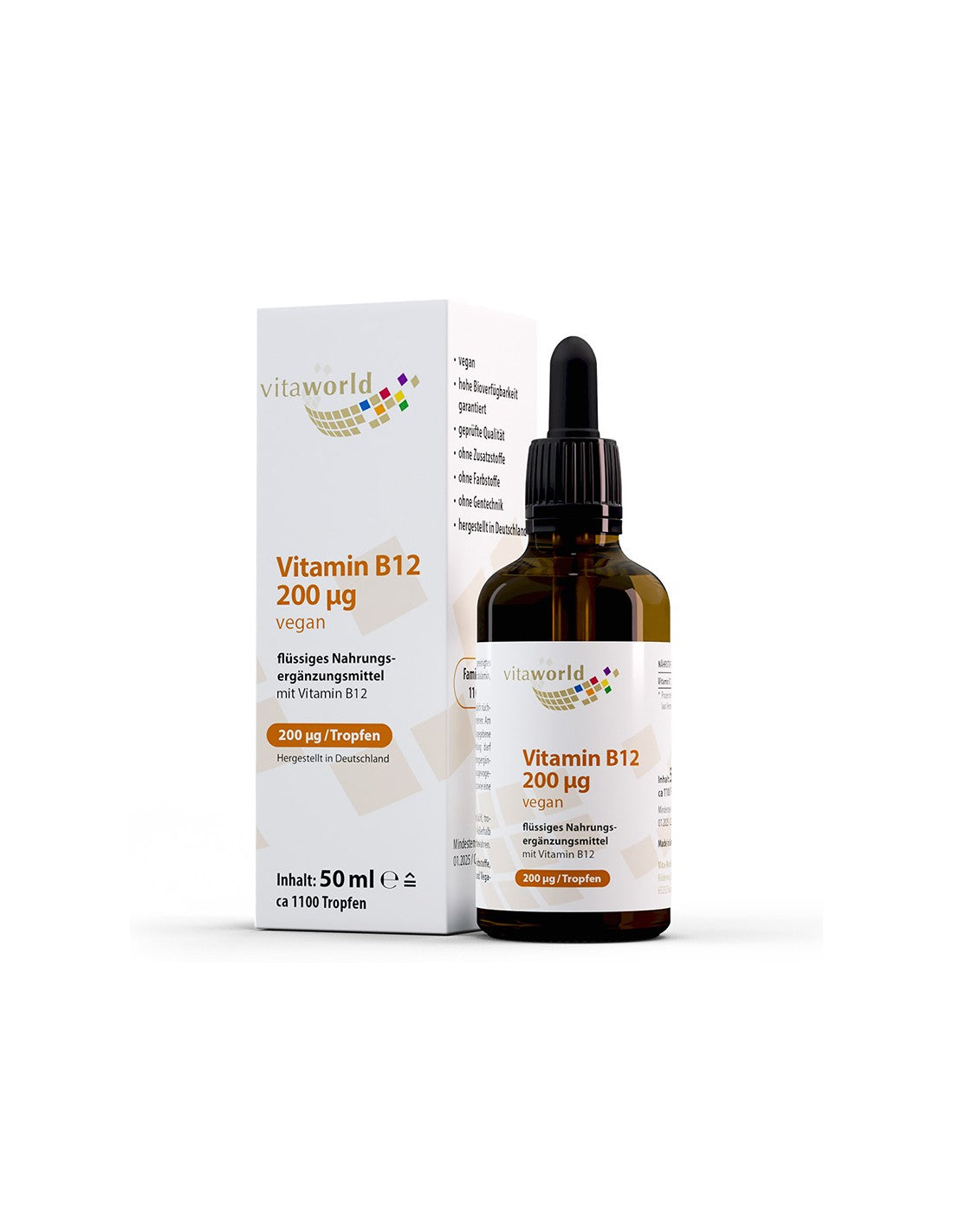Nervový systém - vitamín B12 200 µg, 50 ml kvapky
