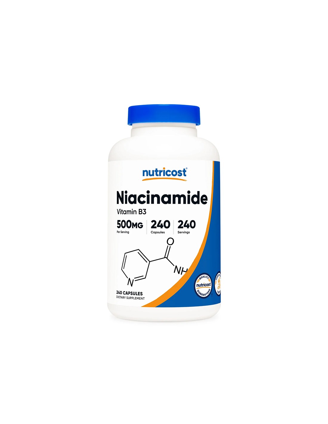 Kardiovaskulárny a nervový systém - niacínamid (vitamín B3), 240 kapsúl