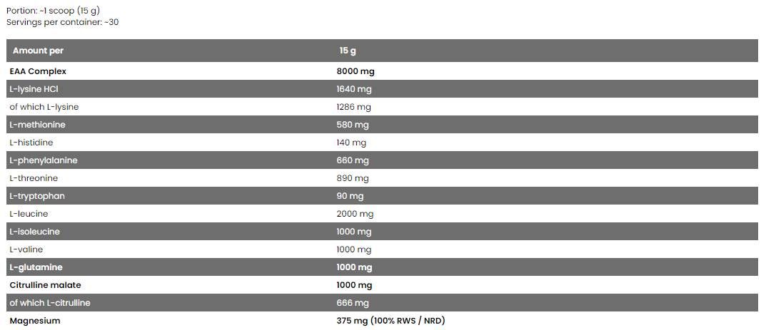 <tc>BAD ASS</tc> / Amino - 450 gramov