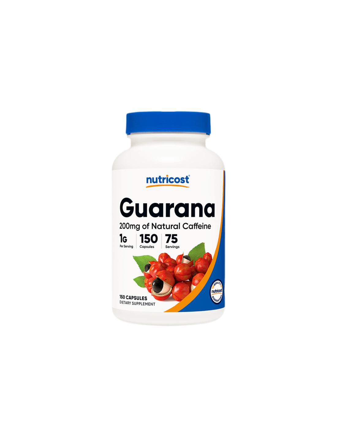 Weight reduction - Guarana, 500 mg/150 capsules Nutricost - Nutra Best Europe