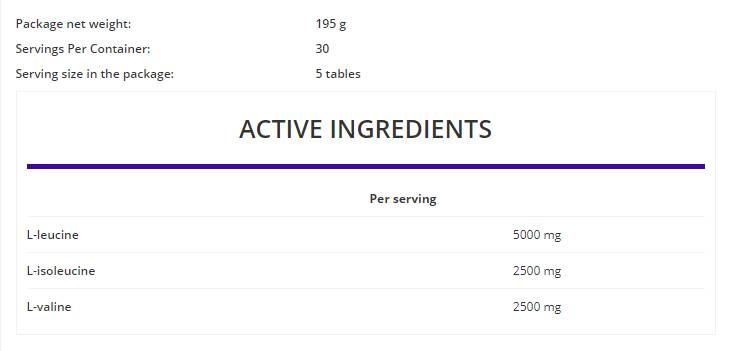 BCAA 2: 1: 1 1000 150 tablety