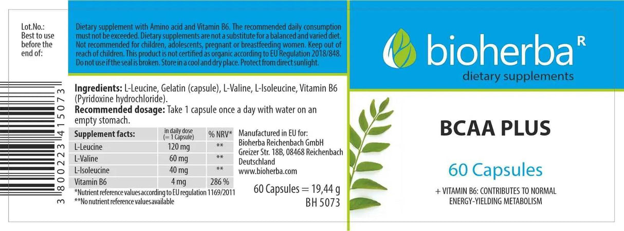 BCAA plus - 60 kapsúl