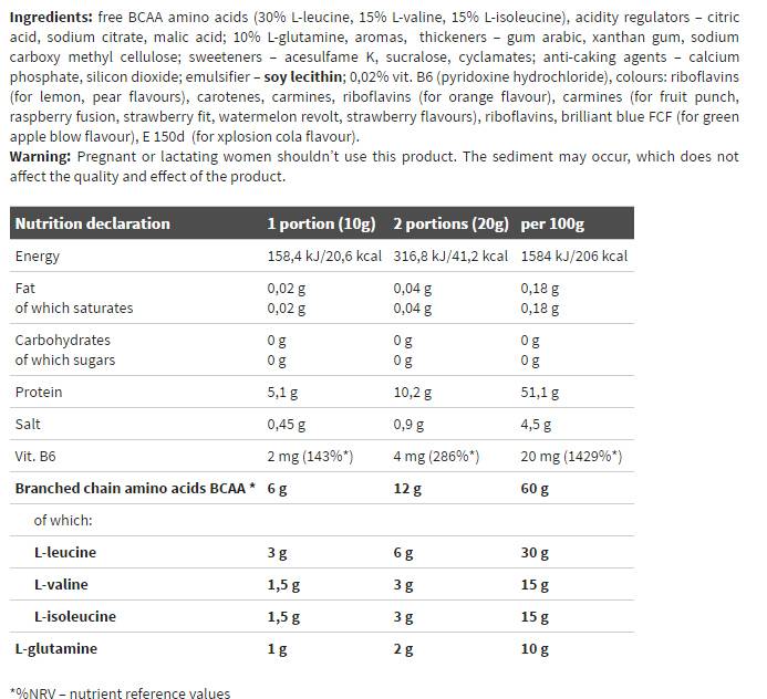BCAA XPLODE - 280 gramov