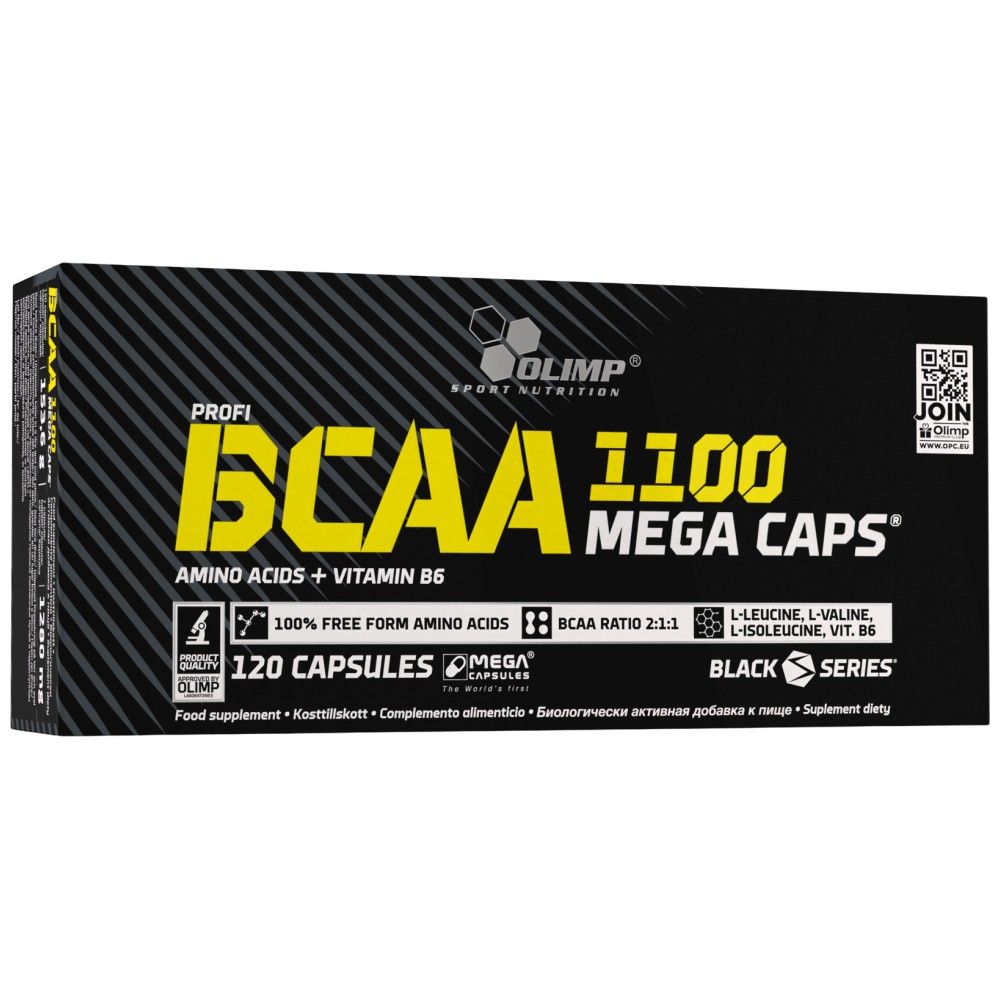 BCAA Mega Caps 1100 - 120 kapsuly