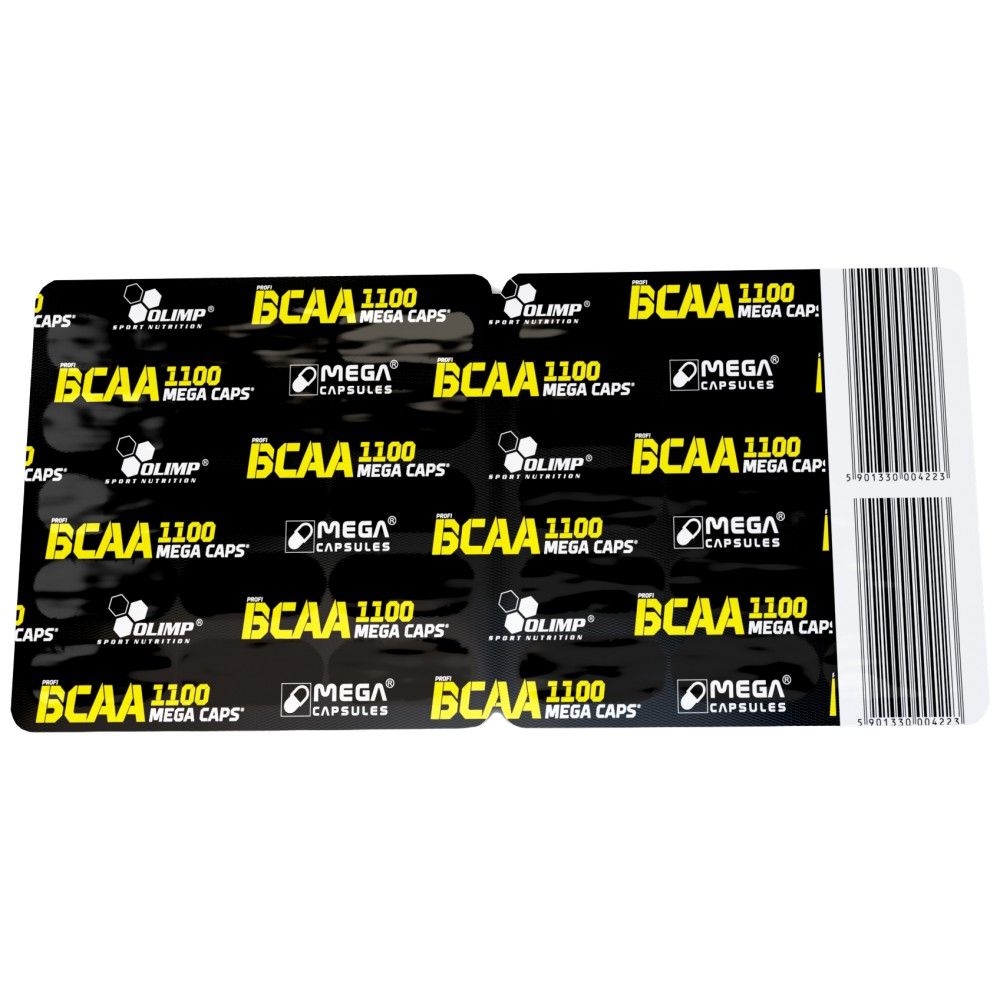 BCAA Mega Caps 1100 - 30 kapsuly