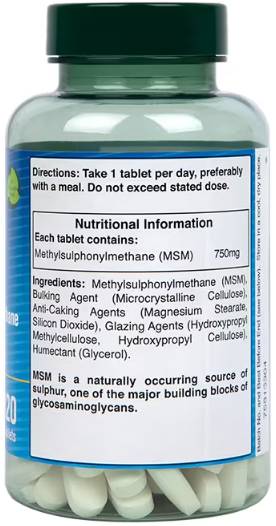 MSM / metylsulfonylmetán 750 mg - 120 tabliet