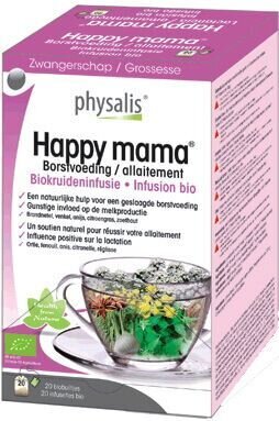 BIO HAPPY MAMA / Čaj pre dojčiace matky Bio x 20 ks. - <tc>Physalis</tc>