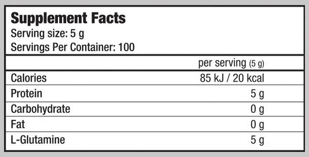 <tc>BioTech USA</tc> 100% L-Glutamín 0,500 kg