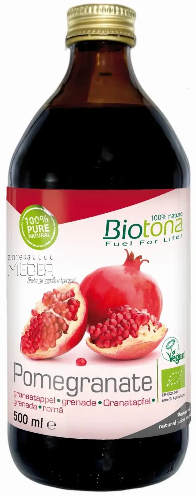 BIOTON | <tc>Biotona</tc> BIO ŠŤAVA Z KONCENTRÁTU GRANÁTOVÉHO JABLKA 500ML