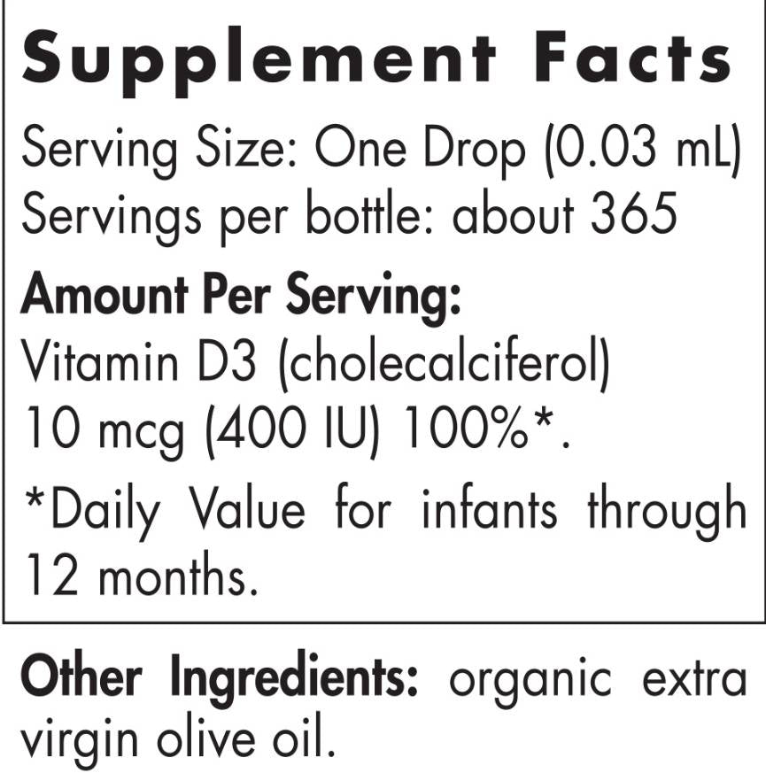 Vitamín dieťaťa D3 400 IU - 11 ml