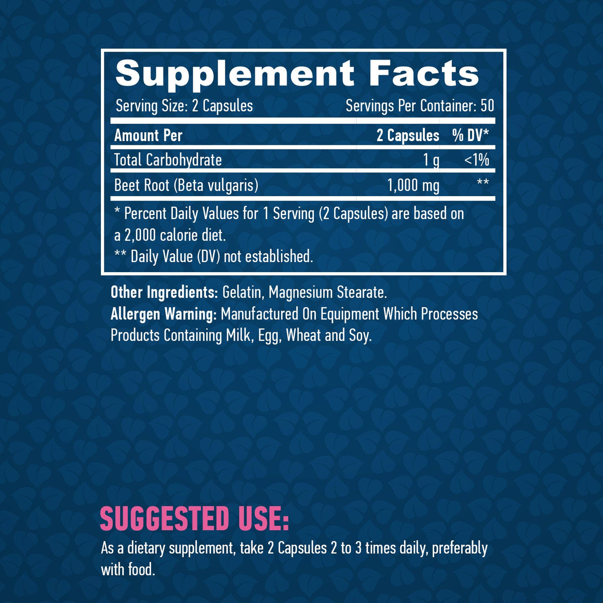 Root Root / Beta vulgaris / 500 mg / 100 čiapky