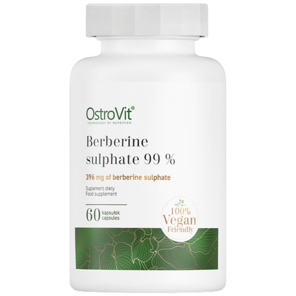 Berberine Sulfát 396 mg | 99% berberis koreňový extrakt 60 kapsúl