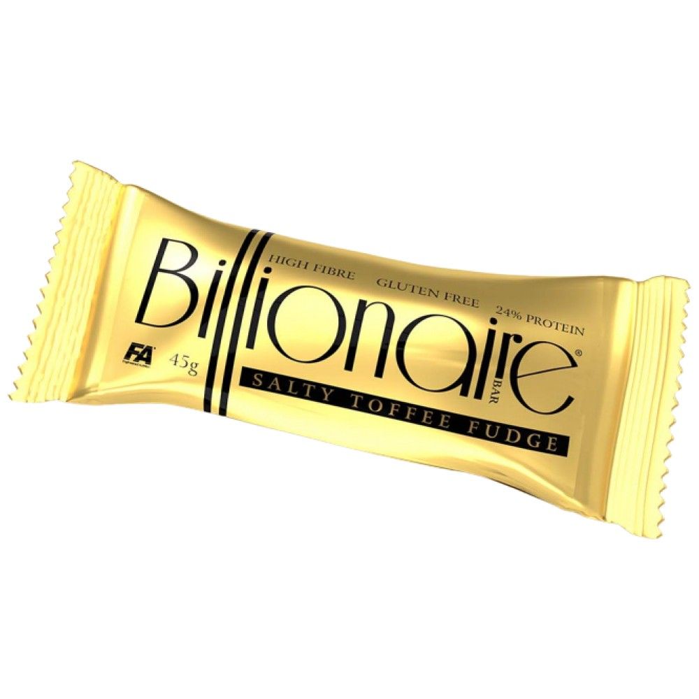 BILIONAIRE BAR | Vysoké vlákniny ~ bezlepkové ~ bielkovinové tyčinky - 45 gramov