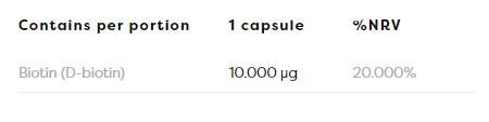 Biotín 10 000 mcg - 60 kapsúl