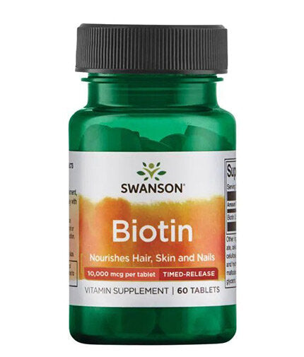 Biotín 10 000 mcg | Časované uvoľnenie - 60 tabliet
