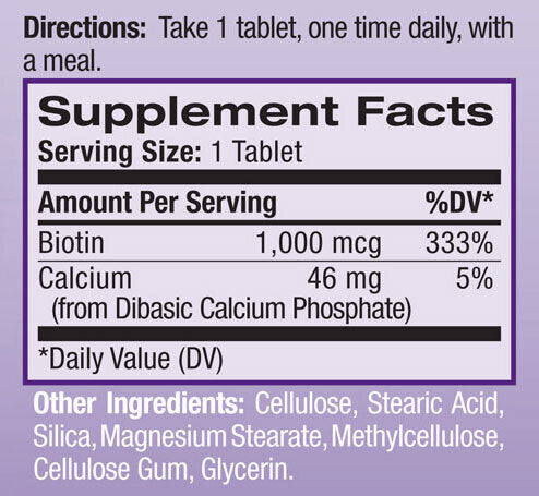 Biotín 1000mcg. / 100 kariet.