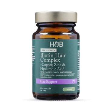 Komplex biotínových vlasov (komplex biotínových vlasov) 30 kapsúl Holland & Barrett